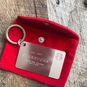 Silver Limited Edition Starbucks Card